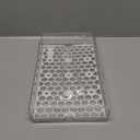 GlossyEnd Bacon Keeper Storage Container with Tong, Deli Meat Storage Container with Perforated Tray for Freshness, Clear Durable Plastic - Dishwasher and Freezer Safe - Size: 11 x 6.5 x 2