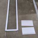 PetSafe Sliding Glass Pet Door - No-Cut DIY Install Doggy Door for Renters - Aluminum Frame - Adjustable Height 75 7/8" to 81" - Ideal for Medium Dogs Up to 40 lb - White