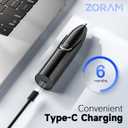 ZORAMI Rechargeable Ear and Nose Hair Trimmer - 2026 Professional Painless Eyebrow & Facial Hair Trimmer for Men Women, Powerful Motor and Dual-Edge Blades for Smoother Cutting Black