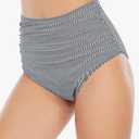 American Trends High Waisted Bikini Bottoms Ruched Tummy Control Swimsuits Bottoms Sexy Swim Bottom Bathing Suits for Women,XL