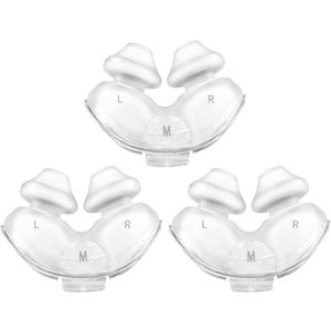 Replacement Nasal Pillows for ResMed Airfit P10, Ultra-Soft Silicone, Gentle Fit, Comfortable Seal, Replacement CPAP Supplie, 3 Packs (Medium)