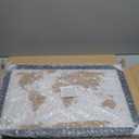 Push Pin World Travel Map, 30" x 20" Framed Cork Board Wall Art, Modern World Map with Pins for Tracking Adventures, A Premium Gift for Travelers, Couples and Families