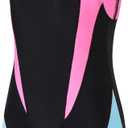 J.E Sterguard Athletic Girls' One Piece Swimsuits Girls Bathing Suits Pro for Practice Black Girl Swimsuit, 
Size 10-12 1880-BP