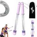 Adjustable Ropeless Battle Ropes for Home Gym for Men & Women, Quiet Air Resistance Heavy Duty Cordless Battle Rope,Exercise Ropes with Variable Resistance, Strength & Low-Impact Cardio for HIIT