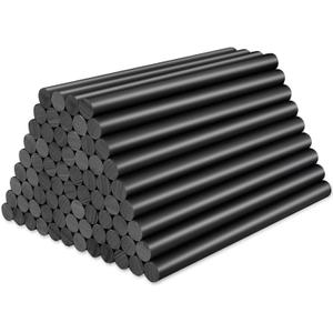 ENPOINT 72 Pack Black Hot Glue Sticks Bulk, 0.27x4" Mini Hot Glue Sticks for Car Dent Repair Handmade DIY Art Craft Home Office Project Craftwork Fix & Repairs