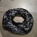 White Foam Circle Wreath Form Large Solid Foam Ring With Black Cover, Size 43"x43"x8"