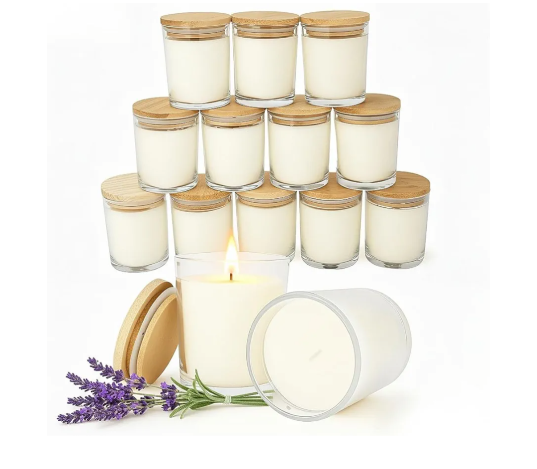 12 PCS 6oz Lavender Scented Candles Set, Pure Soy Wax Aromatherapy Candles | Relaxing Home Fragrance, Bulk Gift Box for Wedding, Party Favors, Spa & Decor.