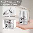 SOITIS Urns for Human Ashes 2.76 Inches Aluminum Small Urns for Human Ashes Keepsake, Mini Urn for Human Ashes Memorial Cremation Urns for Human Ashes-Tree of Life Funeral Keepsake Urn