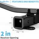 Class 3 Trailer Hitch, 2-Inch Receiver, Compatible with Hyundai Tucson 2022 2023 2024 2025, Kia Sportage 2023 2024 2025