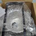 Elevated Dog Bowls for Large Dogs, 4 Height Adjustable Tilted Raised Dog Bowl Stand with 2 Stainless Steel 2L Bowls, 13.6" Tall Dog Feeder for Medium and Large Breed (Black)