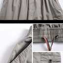 Mens Cotton Loose Drawstring Cargo Short with Full Elastic Waist (36)