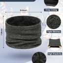 Senker Fashion Winter Beanie Hat Scarf and Touchscreen Gloves Set for Men, Warm Knit Skull Cap with Fleece Lined Gifts (Gray)