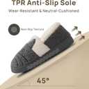 GaraTia Women/Kids Family Cute Cat Warm House Slippers Booties (Gray)