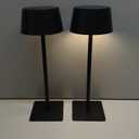 Solar Outdoor Table Lamp, Portable LED Desk Light,Cordless Battery-Operated，2 Adjustable Height, Touch Control & Stepless Dimming Night Light，Waterproof for Garden, Bedroom