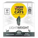 Purina Tidy Cats LightWeight 4-In-1 Strength Odor control, Multi Cat, Low Dust, Clumping Cat Litter
