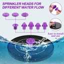 3.5W Solar Bird Bath Fountain Pump, Solar Powered Water Pump, Outdoor Water Fountain with 8-in-1 Nozzles, 4 Fixed Pipes for Hummingbirds, Garden, Pool, Pond