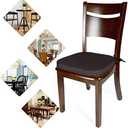 Amazon.com: Shinnwa Dining Chair Cushions, Non Slip Kitchen Chair Pads with Ties, Indoor Seat Cushions, 15 x 15.5 inches, Dark Brown : Home & Kitchen