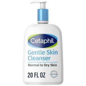 Cetaphil Face Wash, Hydrating Gentle Skin Cleanser for Dry to Normal Sensitive Skin, 20 oz, Fragrance Free, Soap Free and Non-Foaming (20 Fl Oz (Pack of 1))