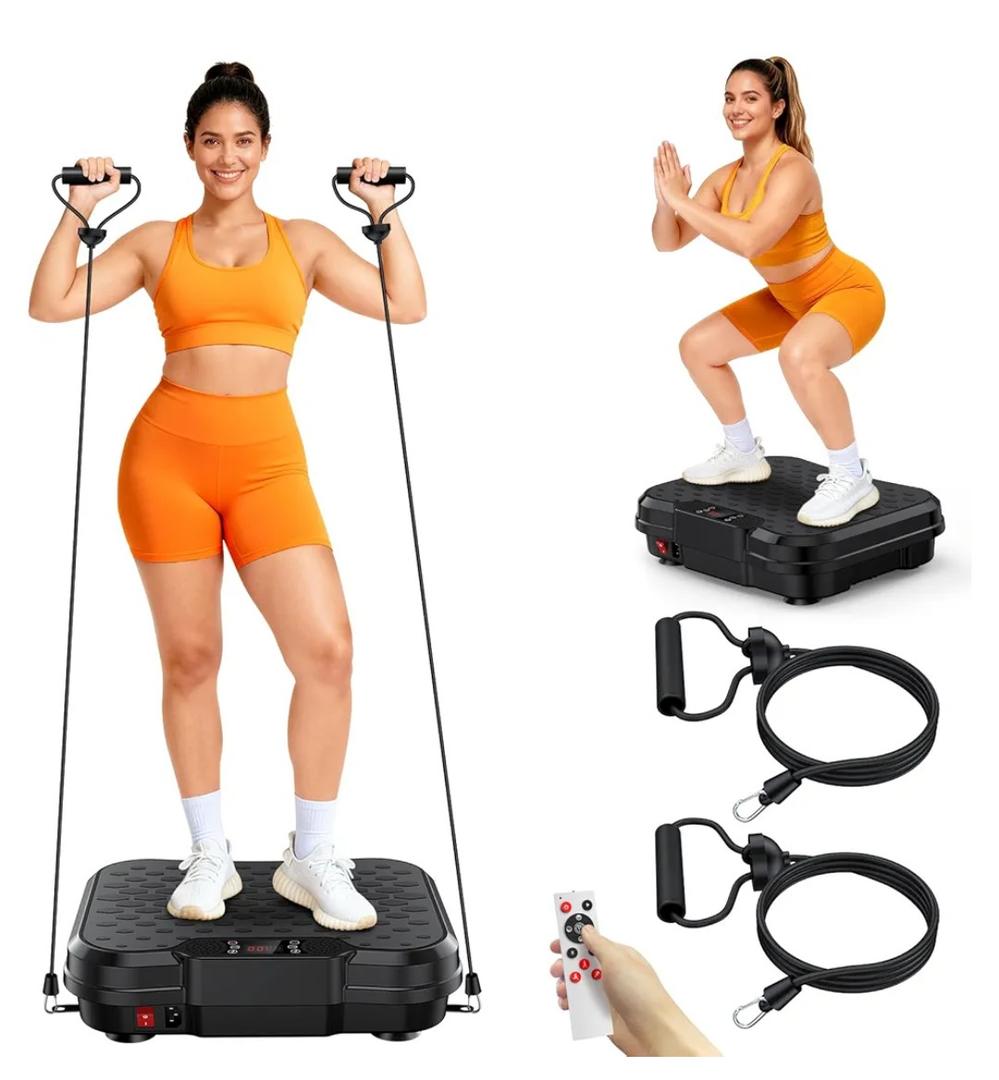 Vibration Plate Exercise Machine for Lymphatic Drainage, Vibration Platform for Weight Loss, 400 Lbs Capacity Shake Plate Full Body Workout Vibrate Fitness Platform for Home Women Men