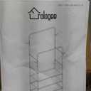 Furologee Clothes Racks for Hanging Clothes, Portable Rolling Garment Rack, Sturdy Metal Freestanding Cloths Racks with Wheels, Double Rods Wardrobe Rack for Bedroom Laundry Living Room