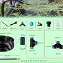 Drip Irrigation Kit Automatic Watering System for Potted Plants, 360 Degree Adjustable Copper Micro Sprinklers, Quick Connect Tubing Fittings for Garden, Lawn, Patio, Balcony(25 Nozzles)