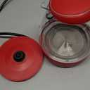 OVENTE Electric Kettle, 1.5L Borosilicate Glass Countertop Water Heater and Boiler for Coffee or Tea, BPA-Free, Auto Shut-Off, Boil-Dry Protection, Removable and Washable Spout Filter, Red KG83R (1.6 Quarts)