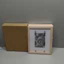 Egofine 8x10 Picture Frames Set of 4, Made of Solid Wood Covered by Plexiglass 4x6 and 5x7 with Mat or 8x10 without Mat, for Table Top Display and Wall Mounting Photo Frame Oak Wood