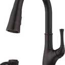 Pfister Alderwood Kitchen Faucet with Pull Down Sprayer and Soap Dispenser, Single Handle, NSF Certified, Tuscan Bronze Finish, F5297AWY