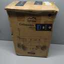 Collapsible Wagon Cart Heavy Duty Foldable, Folding Beach Wagon with Big Wheels for Sand, Utility Grocery Cart with Side Pocket and Brakes for Camping Sports Outdoor Activities, Black