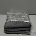 Bathroom Rugs Non Slip, Extra Soft Absorbent Quick Dry Bath Mats, Foam Weave Texture Thin Bath Rugs Washable with Rubber Backing, 24" x 48 (Grey)