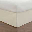 MIYE Bed Skirt, 14 Inch Drop Easy Fit, Machine Washable (White, Full 14" Drop)