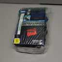 Hanes Men's Total Support Pouch Trunks, Cotton Stretch Underwear for Men, 3-Pack Black/Blue L