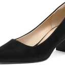 mysoft Women's Pointed Toe Pumps 2 Inch Chunky Block Low Heels Dressy Shoes Slip On Pumps (8)