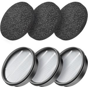 Trucozie HEPA Attachment for Cordless Vacuum Cleaner T550 3 Pack