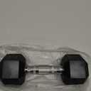 PVC Hex Dumbbell with Chrome Ergonomic Handle – Durable Noise-Reducing PVC Coated Dumbbells Weights for Strength Training, Bodybuilding, Lifting Home Gym – 15 lbs, Pack of 1
