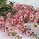 IPOPU Pink Artificial Delphinium Flowers 33.5" Long Stem Artificial Flowers Vintage Pink Fake Flowers for Wedding Centerpieces for Home Tables Party DecorVintage Pink