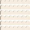 5 Pack Unfinished Scalloped Decorative Wood Trim Scalloped Edge Decorative Wood Molding Cute DIY Moulding Trim for Christmas Home Wall Cabinet Shelf and Window Door 