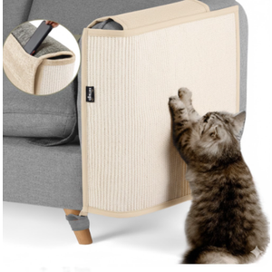 Sisal Scratching Mats for Cats, 1pcs, Furniture Protector from Cat Scratch - Scratch Pads - Couch Covers, Beige, 20*28 Inc