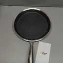 COOKER KING 9.5" Round Griddle Pan, 3-Ply Hybrid Stainless Steel Crepe Pan with Stay-Cool Handle, Non Stick & Non Toxic for Pancake, Eggs, All Stovetop & Induction Compatible, Oven & Dishwasher Safe