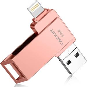MFi Certified 512GB Flash Drives 3.0 High Speed 3ni1 USB Stick External Stora