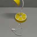 Cute USB LED Desk Lamps for Kids, Cordless Night Light or Reading Light, Home Bedside Touch Switch, 3 Dimmable, 1500mAh Battery, 18LEDs, Flexible Gooseneck(Yellow)