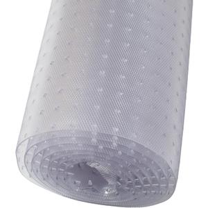 RESILIA Industrial Deep Pile Carpet Runner - Crosshatch Pattern Non Slip Carpet & Rug Protector Mat, Waterproof Clear Plastic Vinyl Floor Covering, 24 Inches Wide x 6 Feet Long, Made in The USA