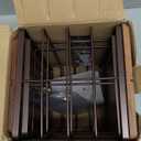 2 Pack Extra Large Pantry Baskets with Bamboo Top,Stainless Steel Trash Bag Dispenser for Kitchen Sink and Laundry Room Organization,Brown