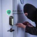 Wasserstein Anti-Theft Mount Compatible with Google Nest Doorbell Battery - No-Drill Installation (Black)