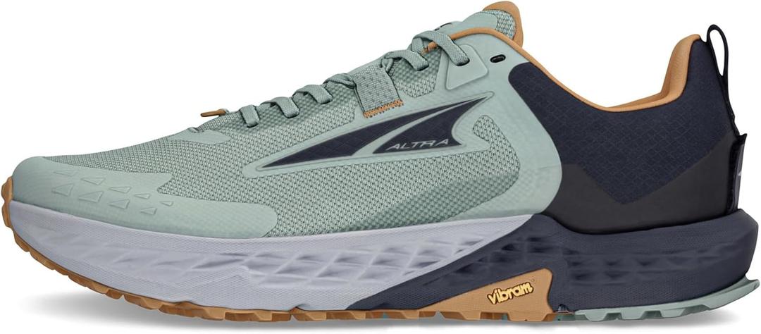 ALTRA Men's TIMP 5 Trail Running Shoe, Green/ Gray, 11.5