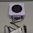 Gaiatop Mini Space Heater, Lightweight PTC Ceramic Fast Heating 500W Energy Efficient for Indoor Use, Overheating & 45 Tip-Over Protection, Portable Desk Electric Heaters for Office Home Purple