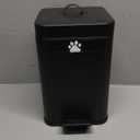 Dog Poop Trash Can Outside, 5L/1.3Gal Metal Dog Waste Trash Can with Lid, Foot Pedal, Pet Waste Container with 40 Bags, Poop Bucket with Lid Soft Close for Pet, Black