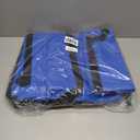 Extra Large Moving Bags, 4 Pack Heavy Duty Storage Bags Boxes Bins Totes with Handles Zippers Visible Window for Clothes College Dorm Travel, Blue