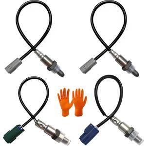 Upstream&Downstream O2 Sensor Set | Direct Replacement for OE 234-9072 & 234-4297 & #234-4313 |Oxygen Sensor Compatible with Nissan Frontier Pathfinder Xterra 4.0L V6 2007 with Free Gloves