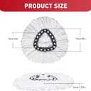 Mop Replace Head Compatible with Ocedar Mop Heads Replacements, Mop Refill Compatible with O-Ceda EasyWrin Spin Mop Head Replacement 1-Tank System Only, 6 Refills